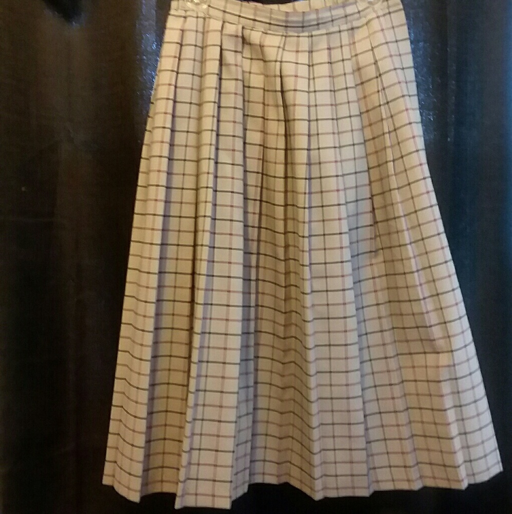 Vintage Red and Black Plaid skirt